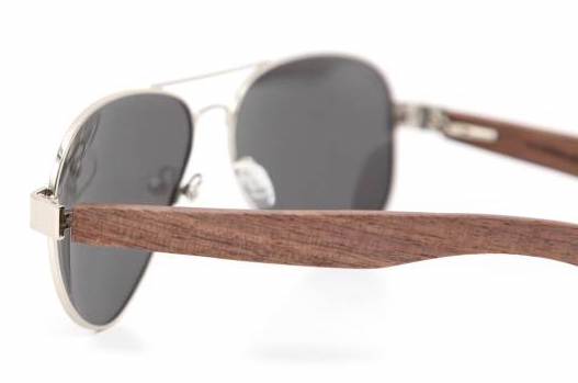 C3 Sonnenbrille Polarized - Rio in Silver Rahmen / Graues Glas