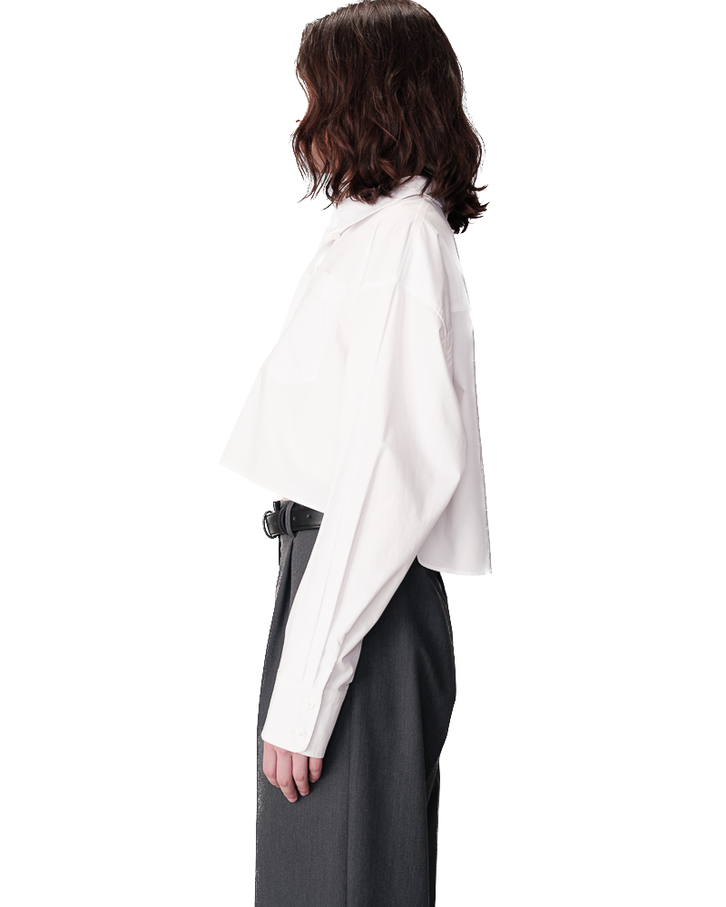 Grace & Mila Bluse Cropped NIAMITA in Weiß - SALE Grace & Mila Bluse Cropped NIAMITA in Weiß - SALE
