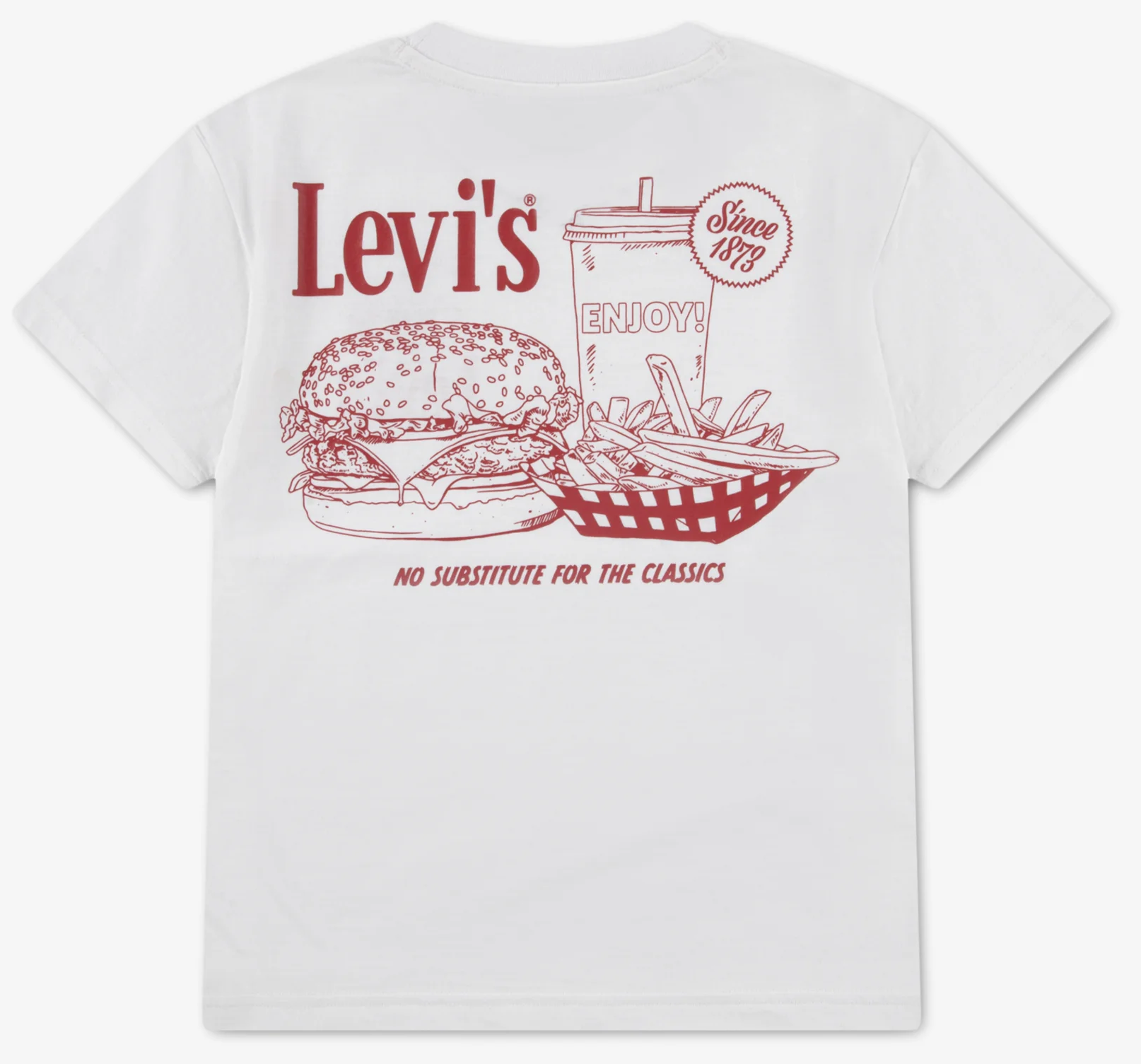 Levis Jungs T-Shirt in weiß - Burger Meal Levis Jungs T-Shirt in weiß - Burger Meal