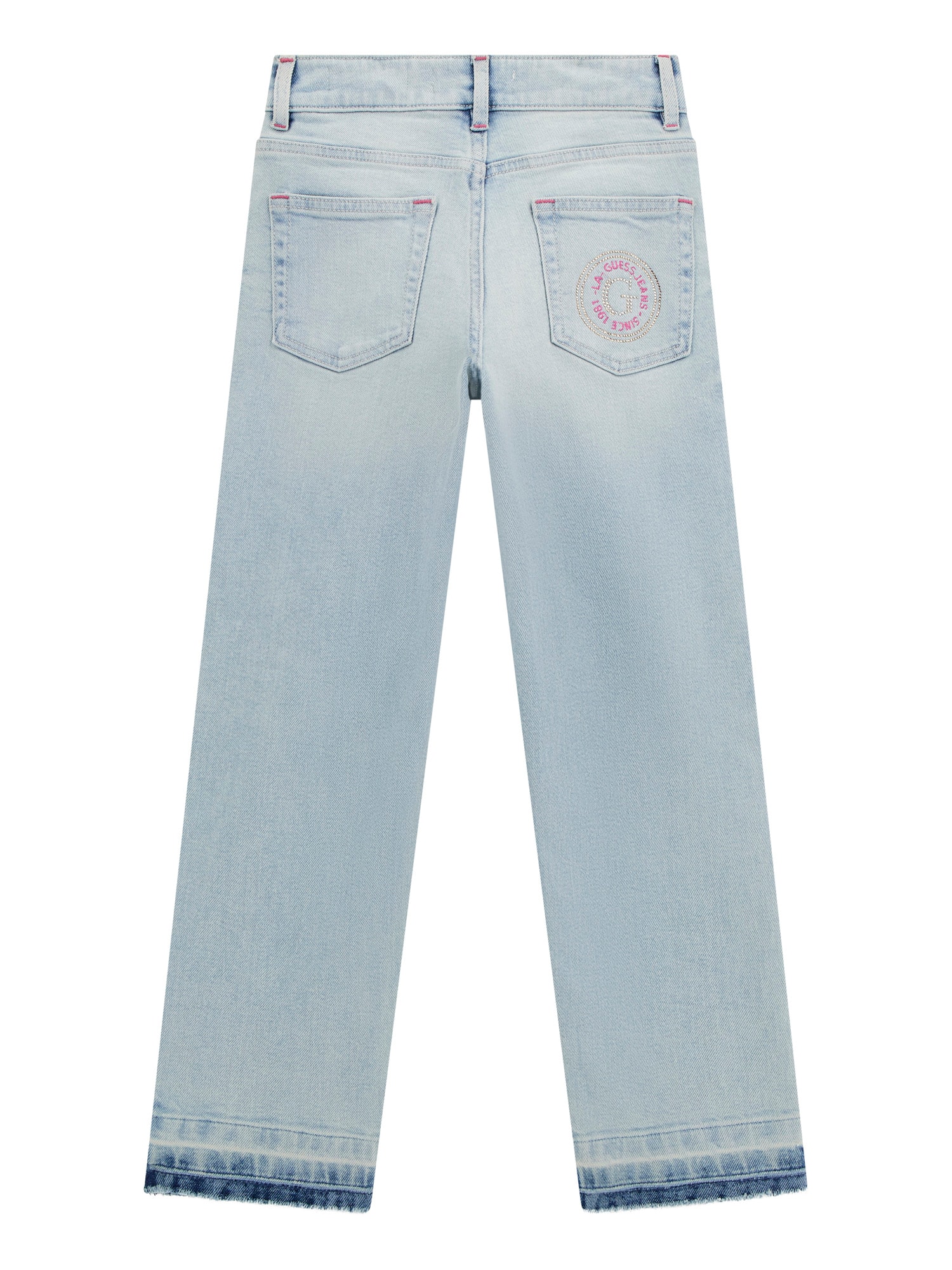 Guess Jeans in Hellblau mit Fancy Knopfleiste in Helles Denim