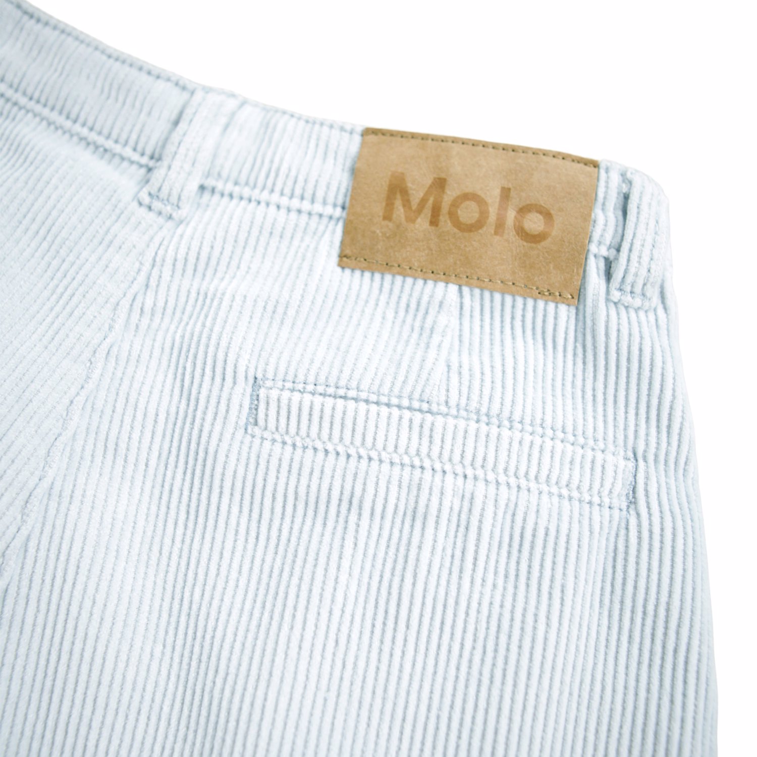 Molo Alaine Wide-Leg Cordhose in Eis Hellblau Blue Moon Molo Alaine Wide-Leg Cordhose in Eis Hellblau Blue Moon