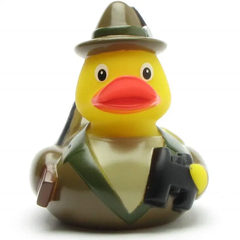Lanco Hunter Duck - Naturkautschuk Badeente Jäger - Gummiente Lanco Hunter Duck - Naturkautschuk Badeente Jäger - Gummiente