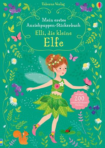 Usborne Mein erstes Anziehpuppen - Stickerbuch Elli, die kleine Elfe