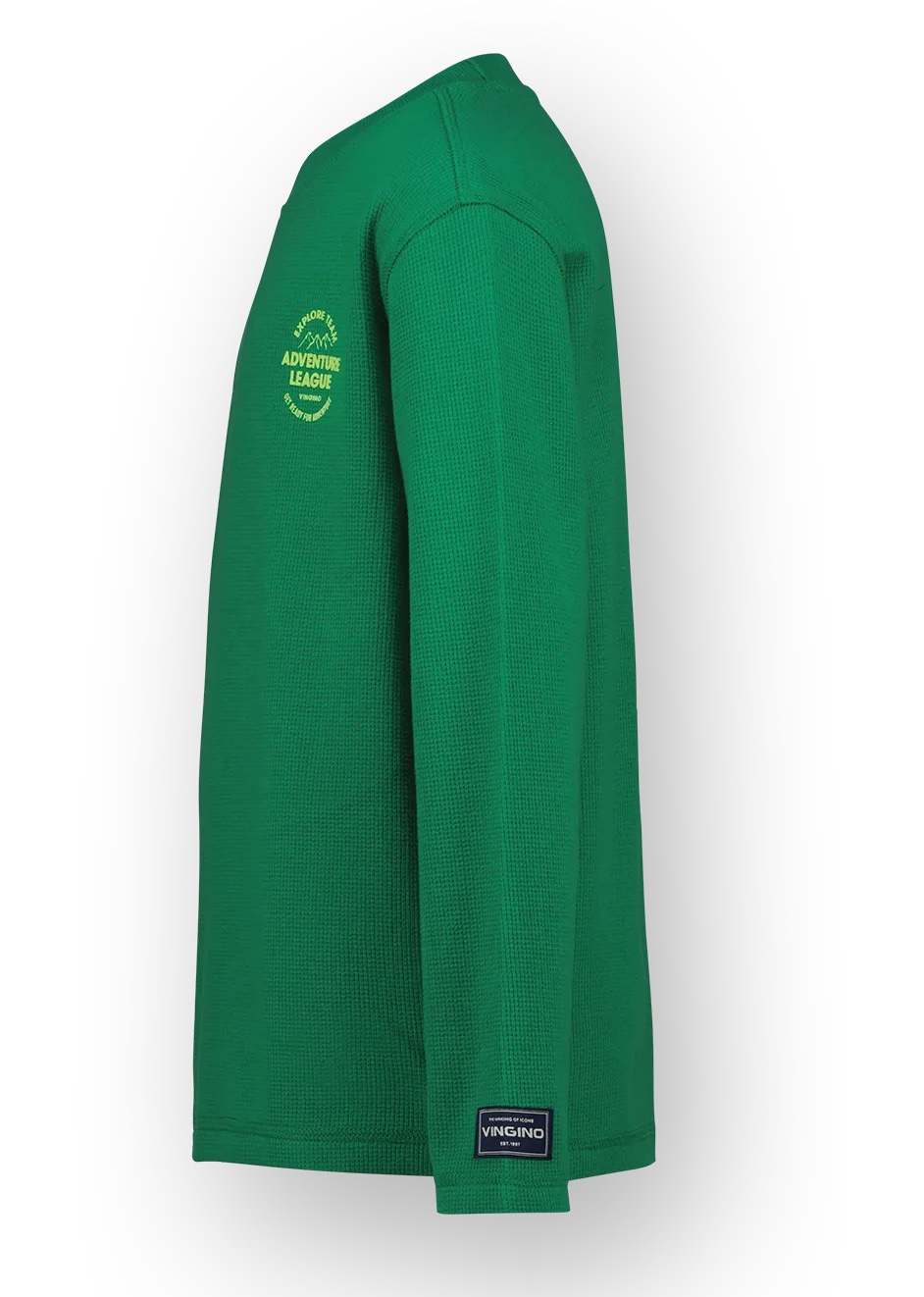 Vingino Halee Langarm Waffel Shirt in Grün