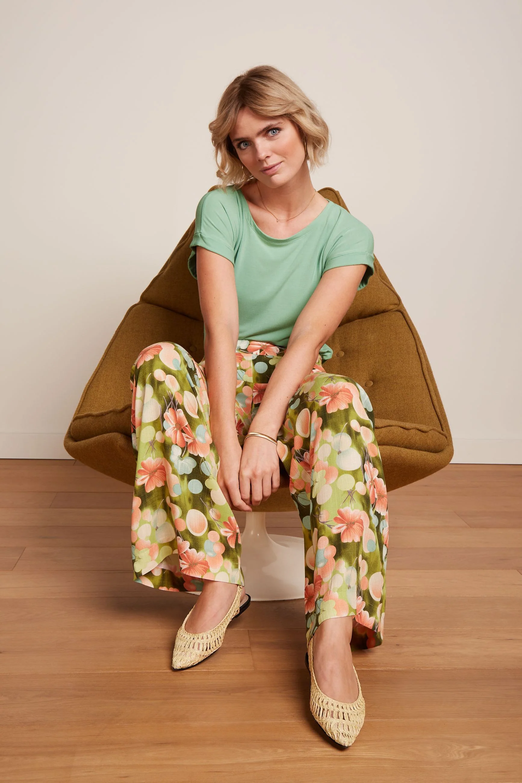 King Louie Top Aria Caprice - Sprucestone Mint