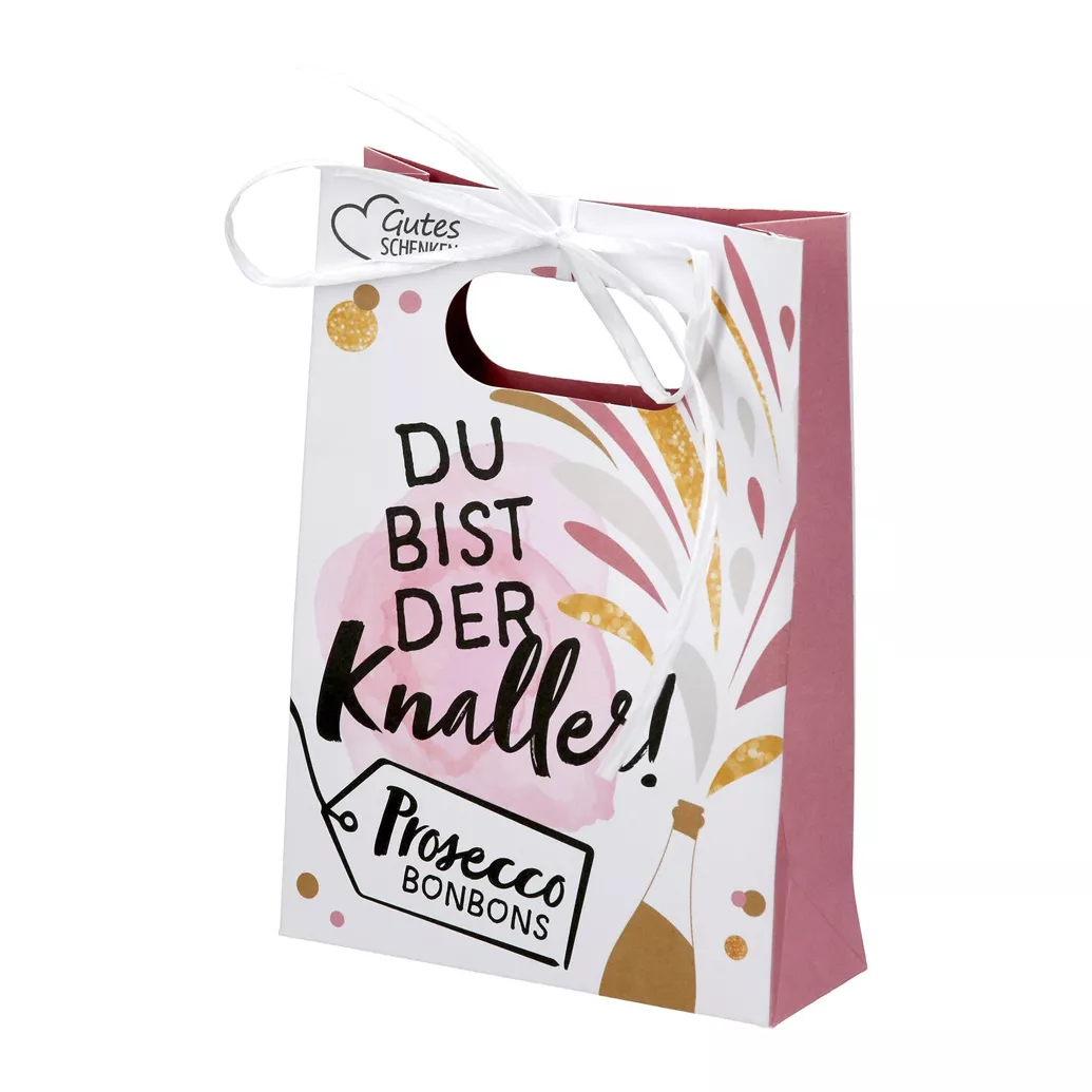Gilde Geschenktütchen mit Bonbons - Prosecco
