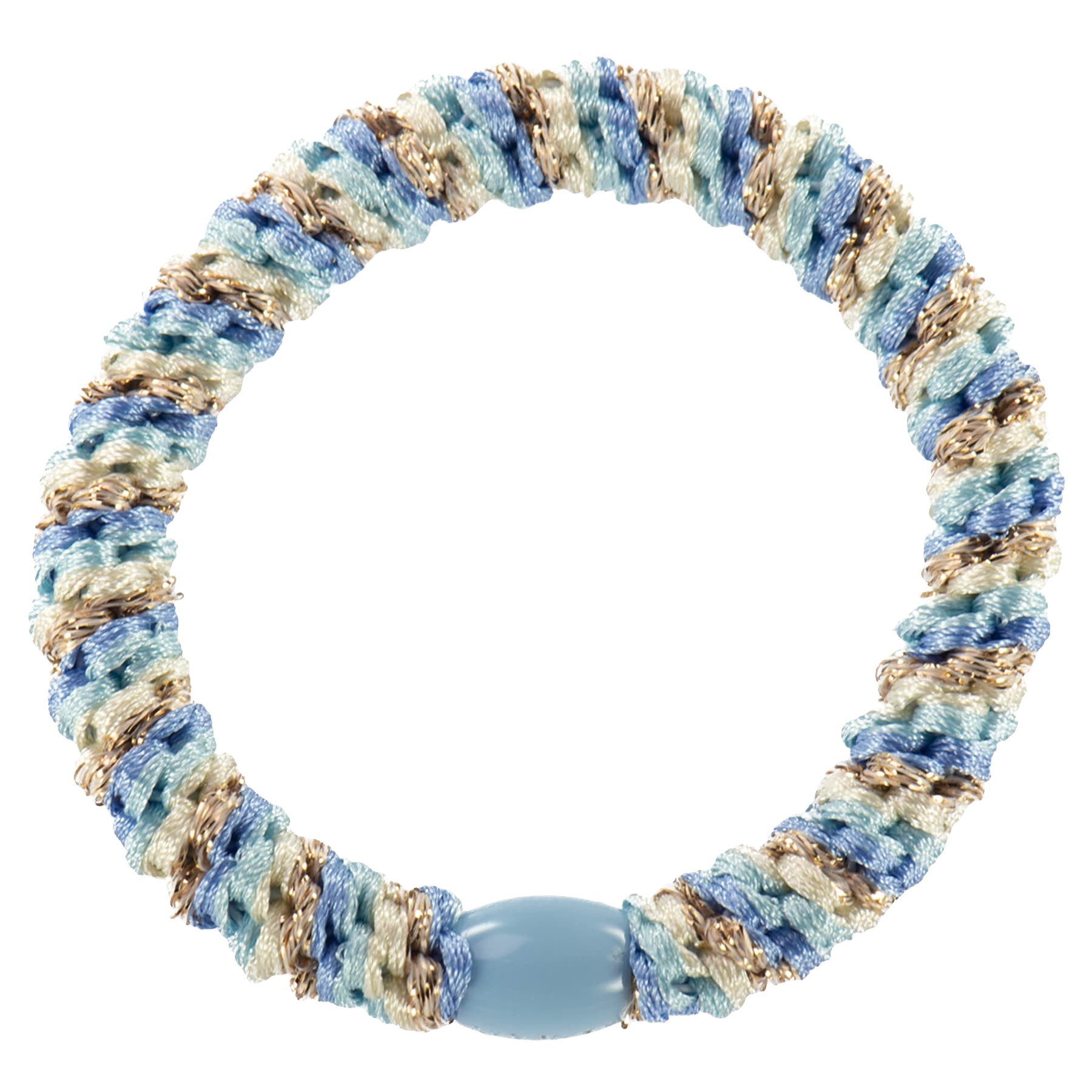 Kknekki Haargummi/Armband - KKNEKKI Mix Light Blue Gold - 1 Stück 