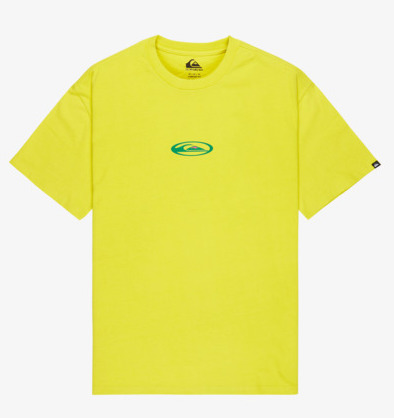 Quiksilver Flowers Surfing - T-Shirt für Männer in Bright Gelb & Grün Quiksilver Flowers Surfing - T-Shirt für Männer in Bright Gelb & Grün