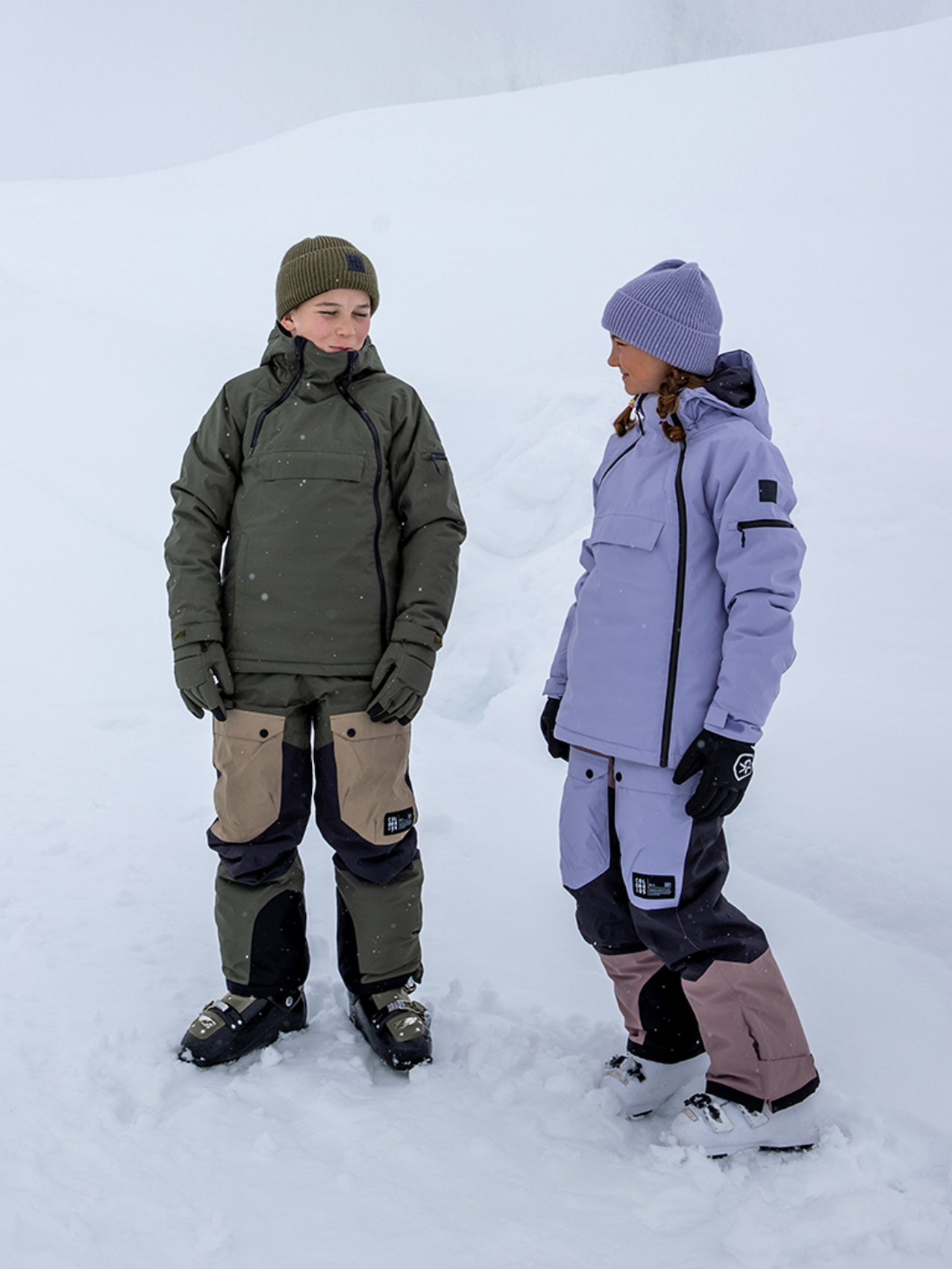 Color Kids Skijacke mit Kangarootasche in Flieder (Languid Lavender) - SALE Color Kids Skijacke mit Kangarootasche in Flieder (Languid Lavender) - SALE