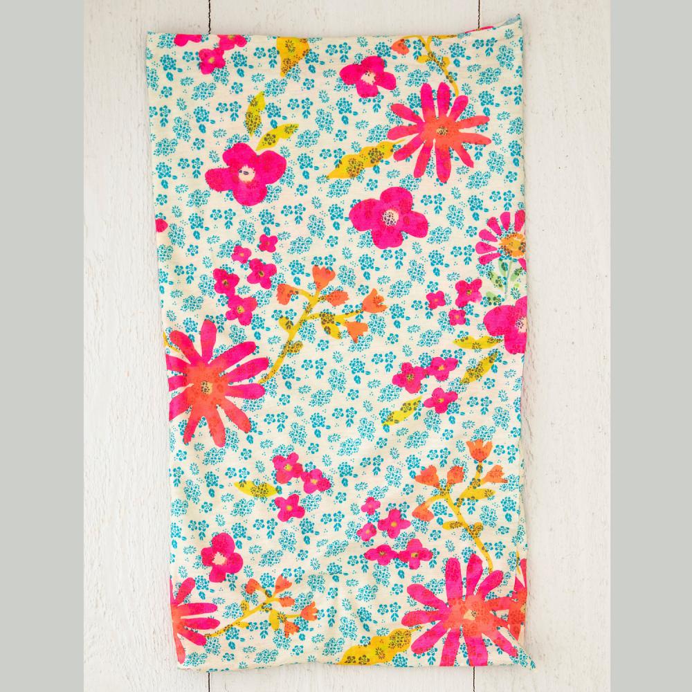 Natural Life Stirn- und Haarband Boho Bandeau blue pink Daisies