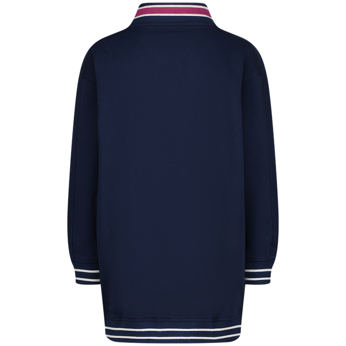 Vingino Pradine College Sweatkleid in Navy Blau & Maroon Rot Vingino Pradine College Sweatkleid in Navy Blau & Maroon Rot