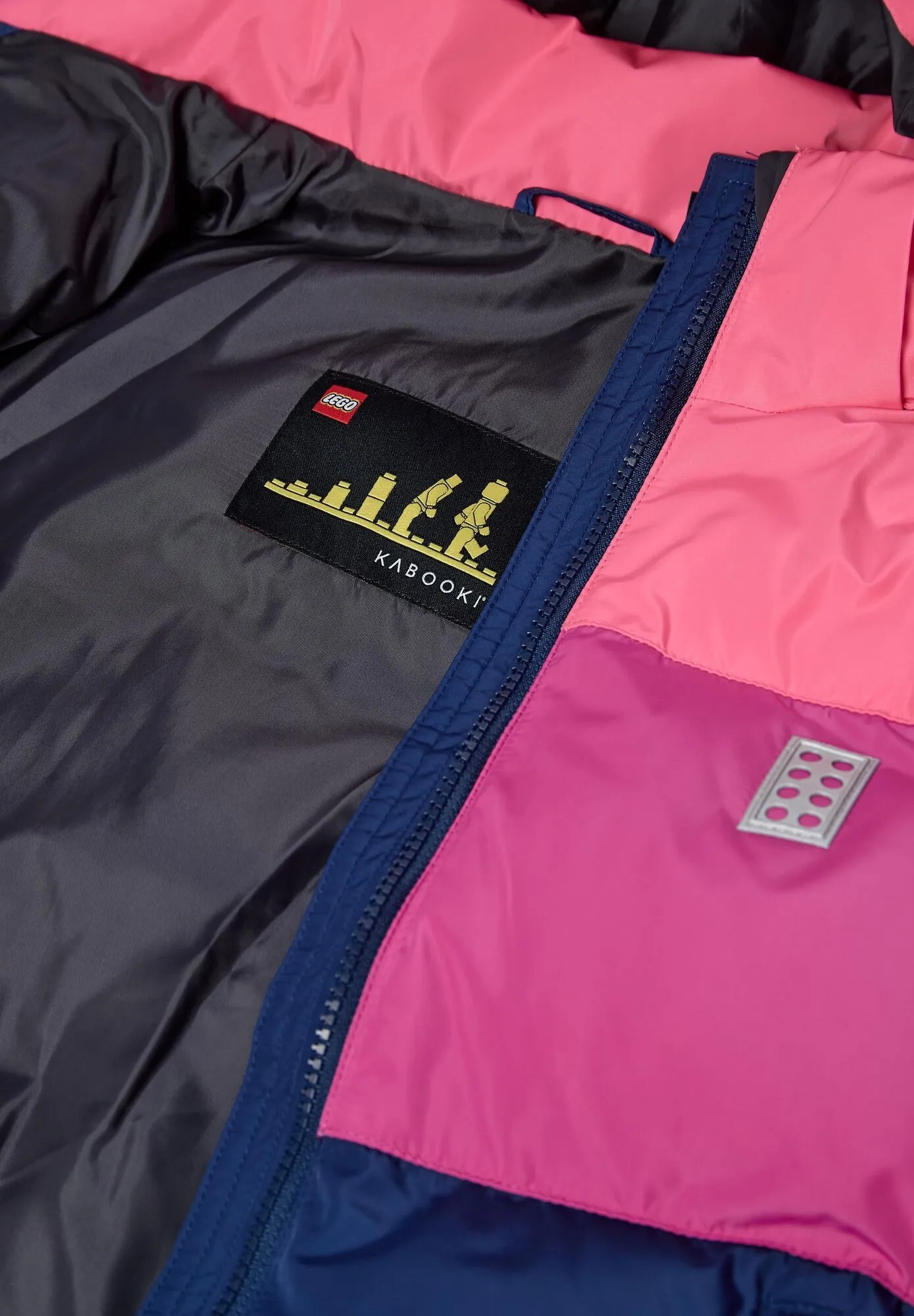 LEGO Kidswear LWJAZ Winterjacke Blockstreifen - Neon/Pink/Blau - SALE