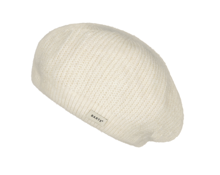 Barts Inaru Damen Beret gestrickte Baskenmütze - Cream/Creme Barts Inaru Damen Beret gestrickte Baskenmütze - Cream/Creme