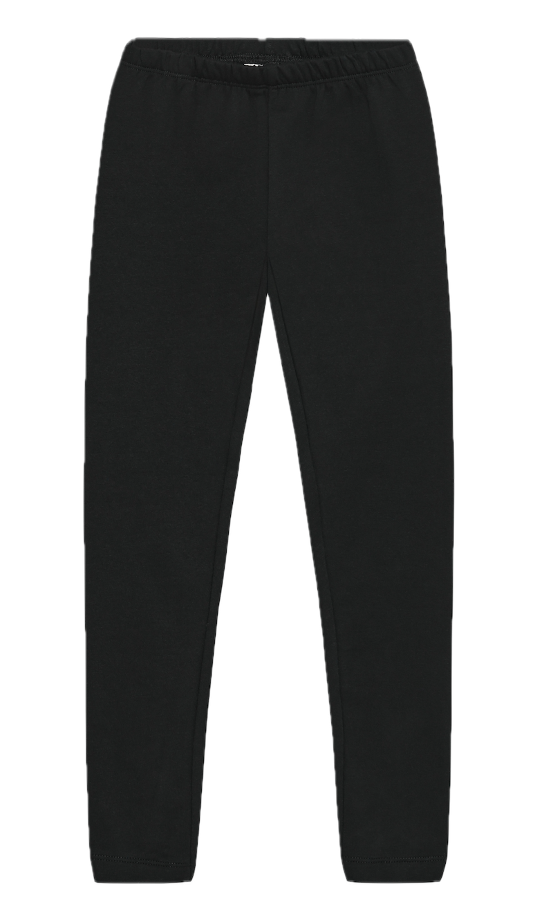 Minymo Thermo Sweat Legging GOTS Bio Baumwolle - Tap Shoe Schwarz