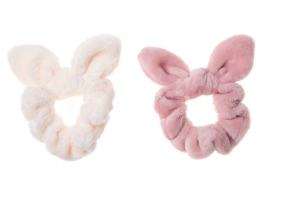 1ff46648204a4a0cbfd850efa9f3a336-r1g9gd2r-0_large Rockahula Scrunchie Set - Fluffy Plüsch Bunny Ohren Srunchies - Rosa & Cream