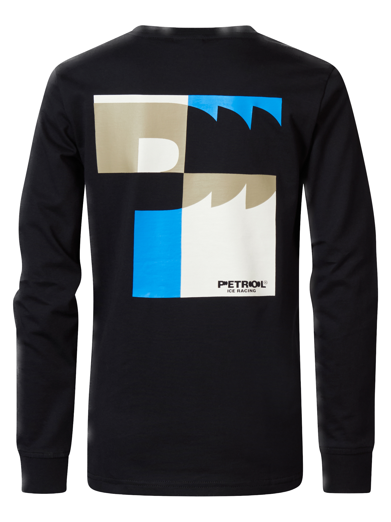 Petrol Industries Boys Langarm Shirt in Schwarz mit Backprint