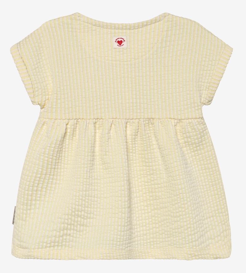 Noppies Baby Kleid Seersucker Gelb Gestreift - Lemon Meringue