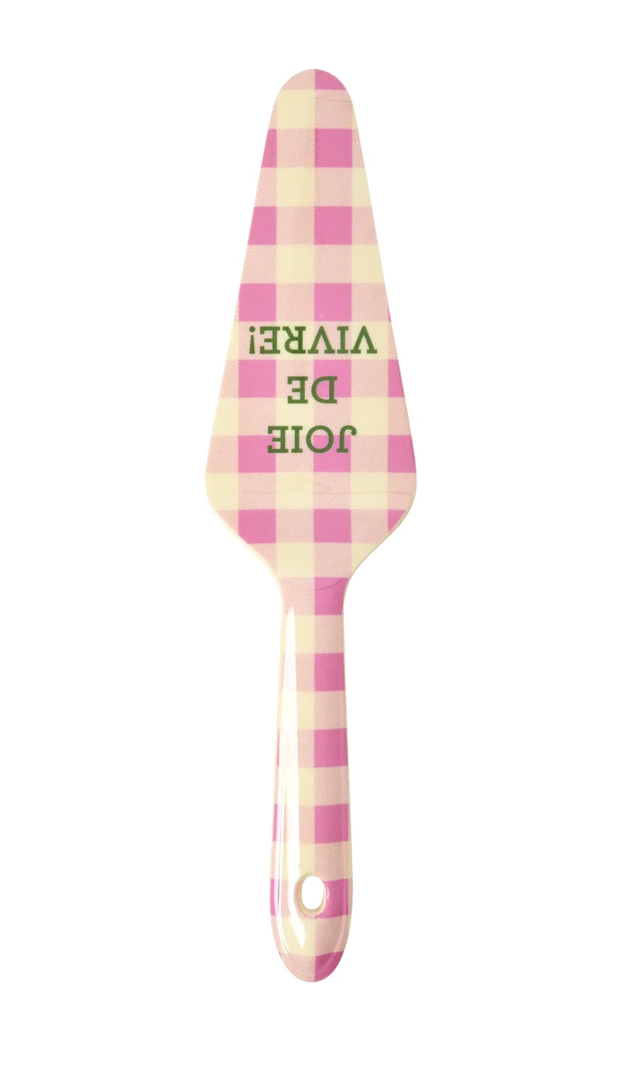 RICE Melamin Tortenheber - Pink Karo - Check It Out Print - Joie de Vivre!