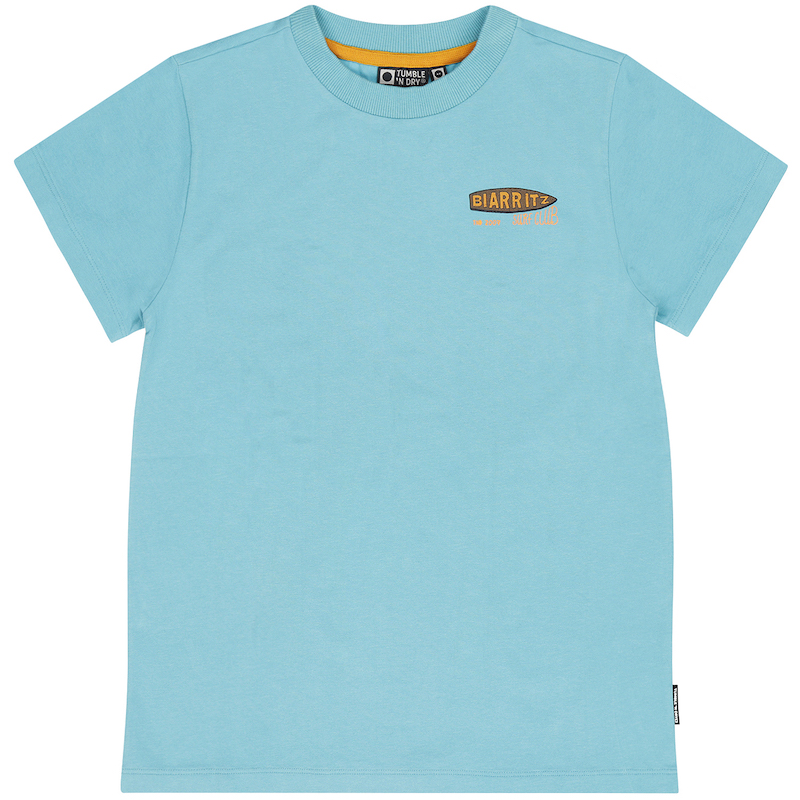 Tumble N Dry Seignosse Kurzarm T-Shirt in Tiefen Aqua Blau - Biarritz Surfing Tumble N Dry Seignosse Kurzarm T-Shirt in Tiefen Aqua Blau - Biarritz Surfing