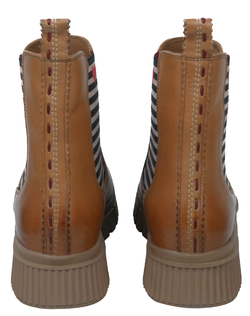 Crickit Stiefel NAELLE in Cognac mit Streifen und kleinem Herzchen - SALE Crickit Stiefel NAELLE in Cognac mit Streifen und kleinem Herzchen - SALE