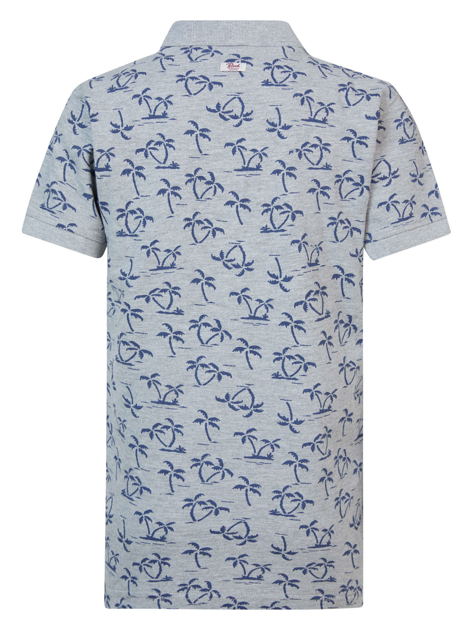 Petrol Industries Jungs Kurzarm Polo Shirt in Grau - Palmen