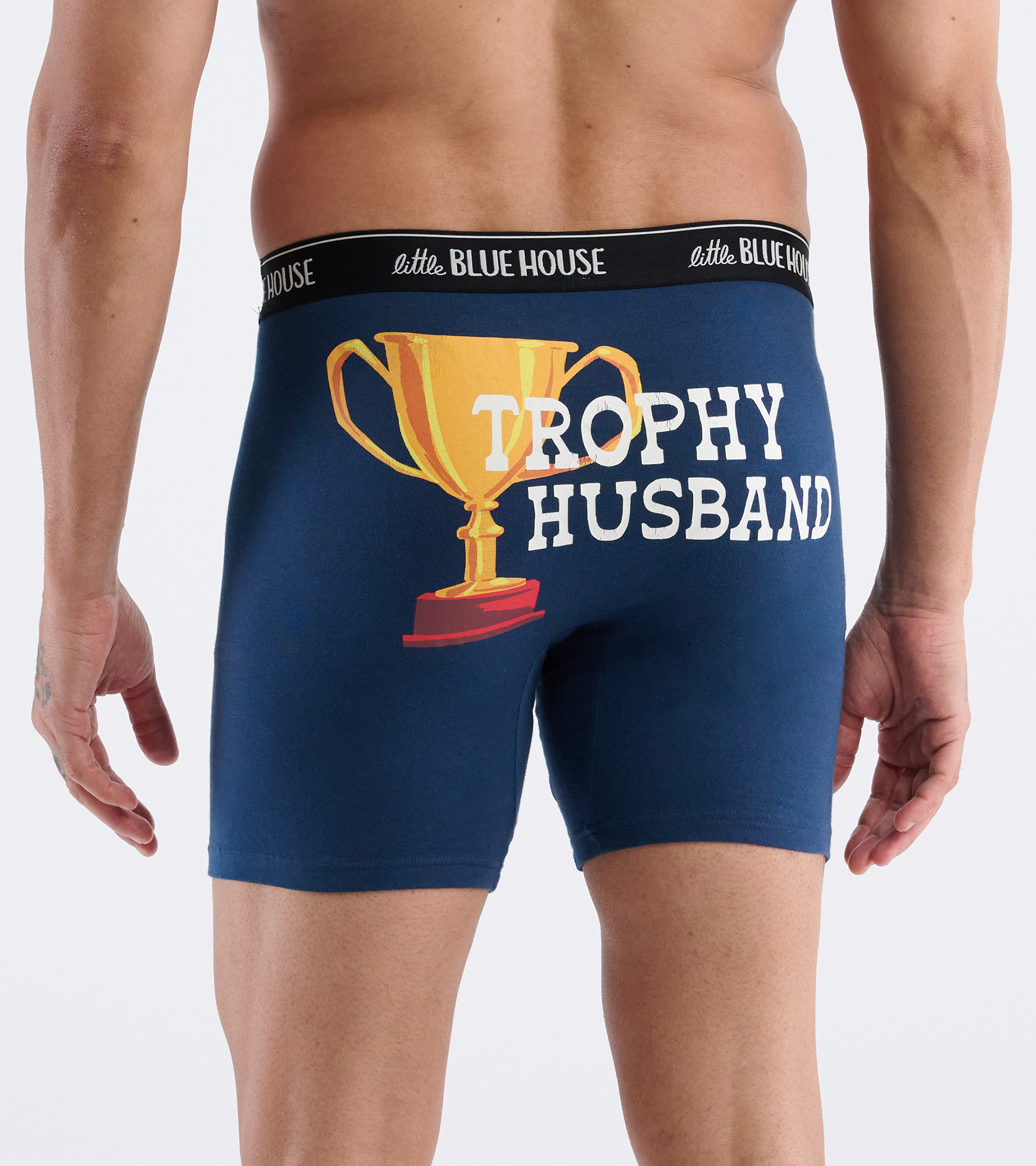 Little Blue House Boxer Short Unterhose in Insignia Blue Blau - Trophy Husband Little Blue House Boxer Short Unterhose in Insignia Blue Blau - Trophy Husband