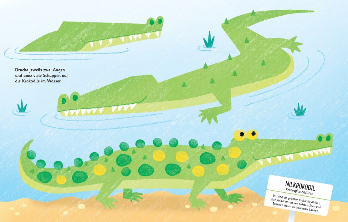 Usborne Fingerstempeln Buch - IM ZOO