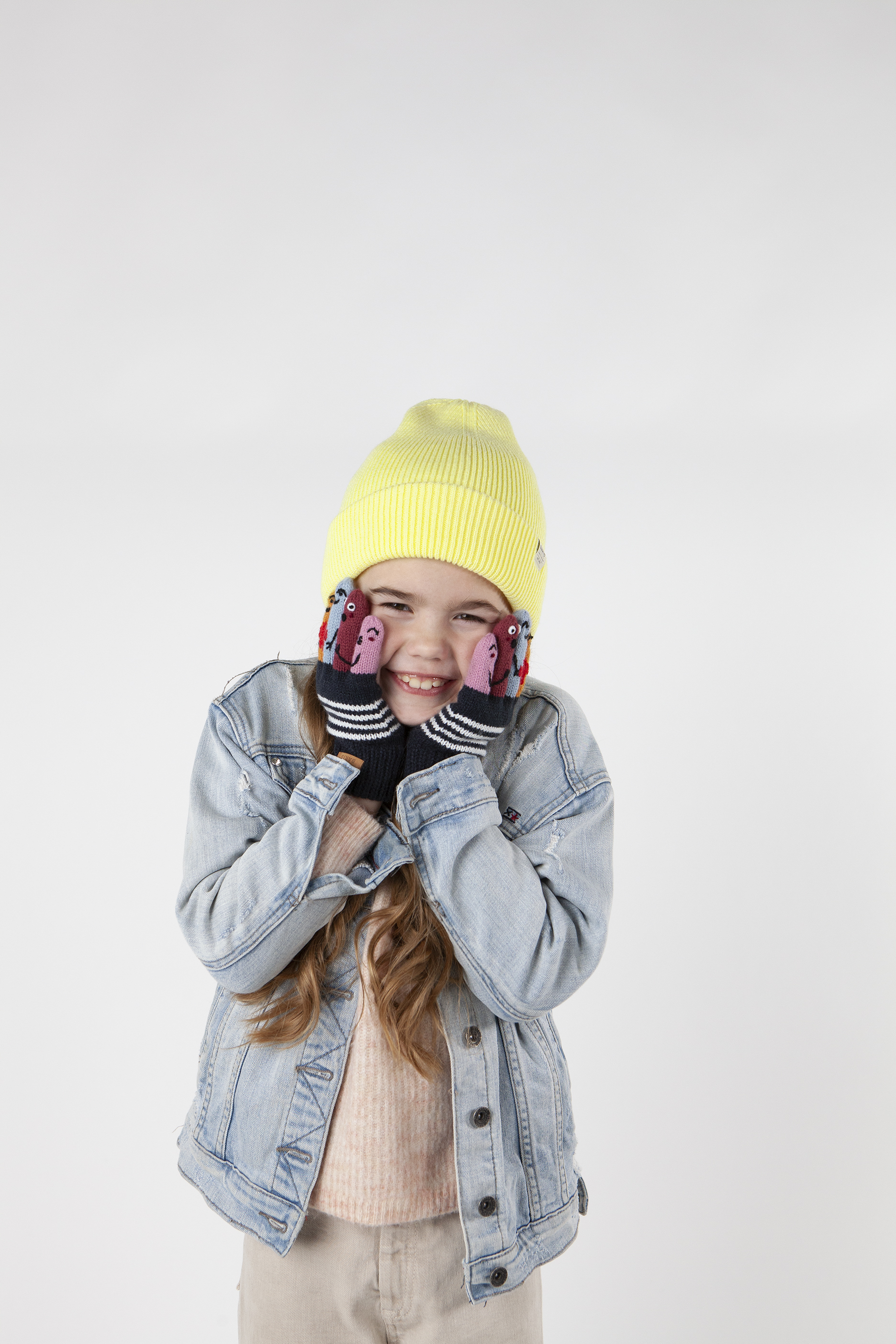 Barts Kids Fingerpuppen Strickhandschuh in Navy