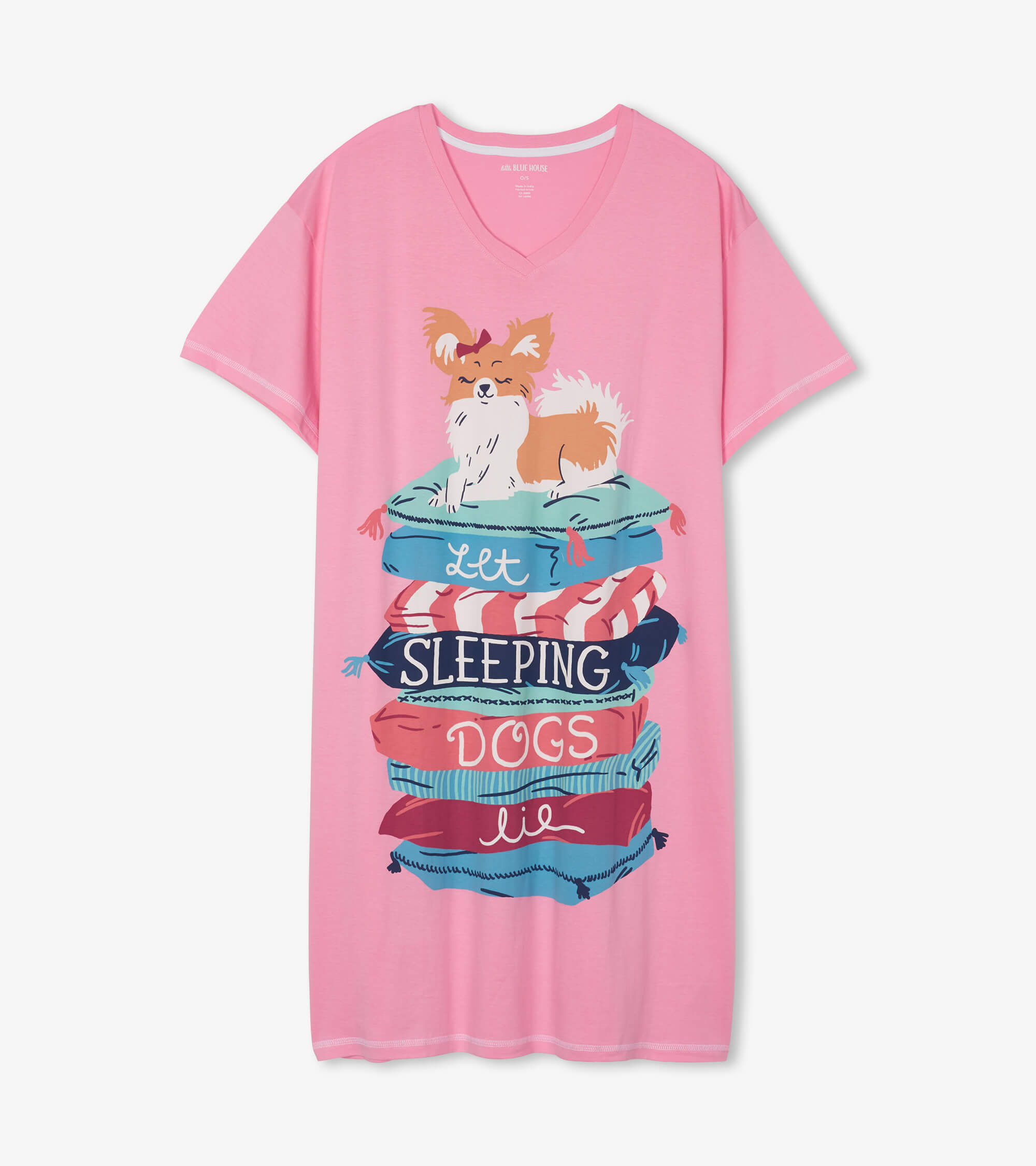 Little Blue House Damen Sleepshirt - Let Sleeping Dogs Lie