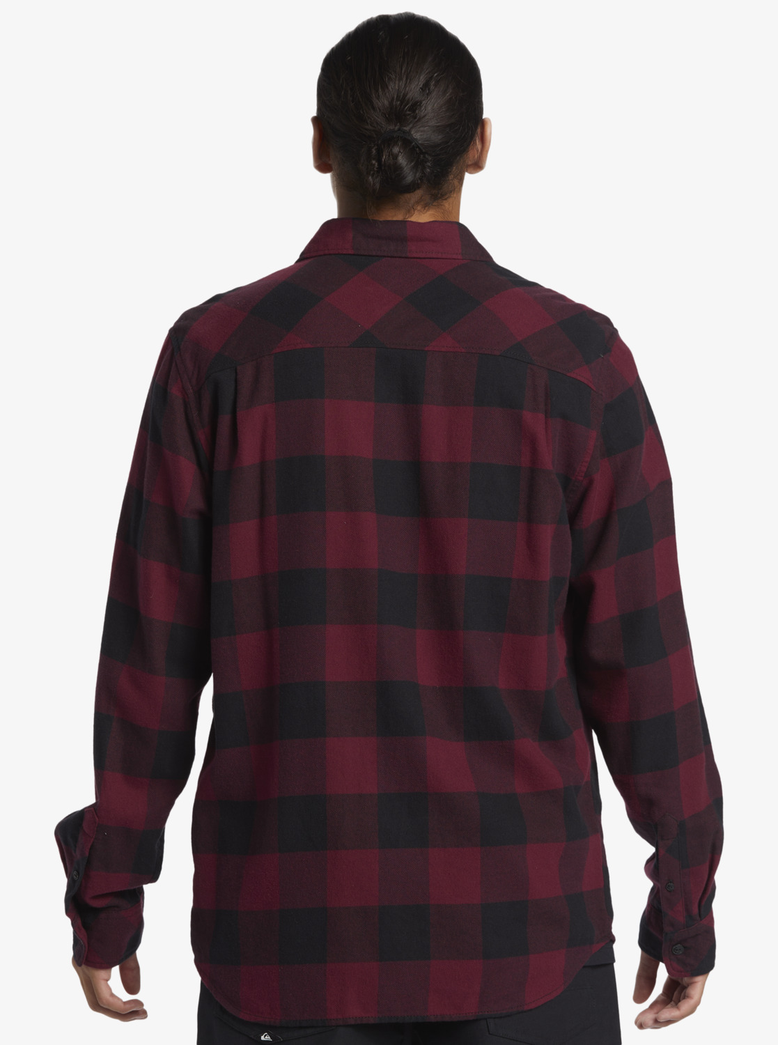 Quiksilver Buffalo Classic Flanellhemd für Männer - Wine/Rot-Schwarz kariert