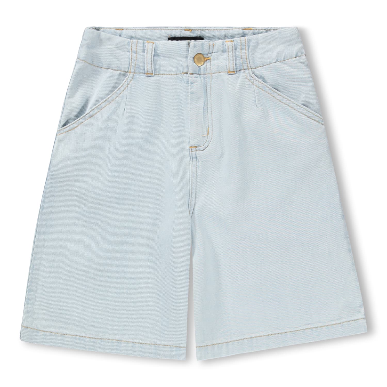 Molo Alikami Bleached Drapy Baggy Jeans Short