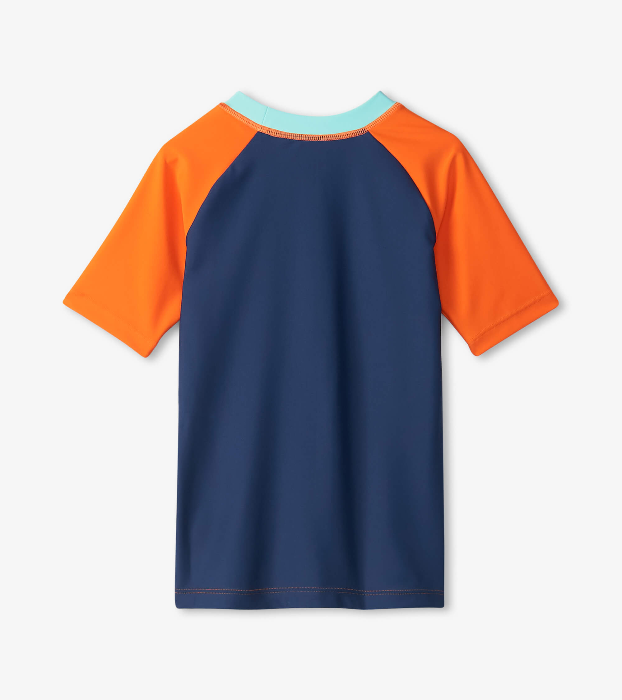 Hatley Kurzarm Rashguard mit UV Schutz in Blau & Orange
