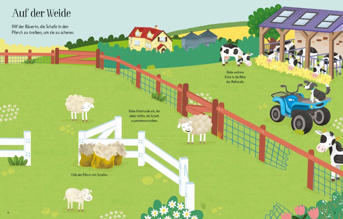 Usborne Mein erstes Stickerbuch - Auf dem Bauernhof
