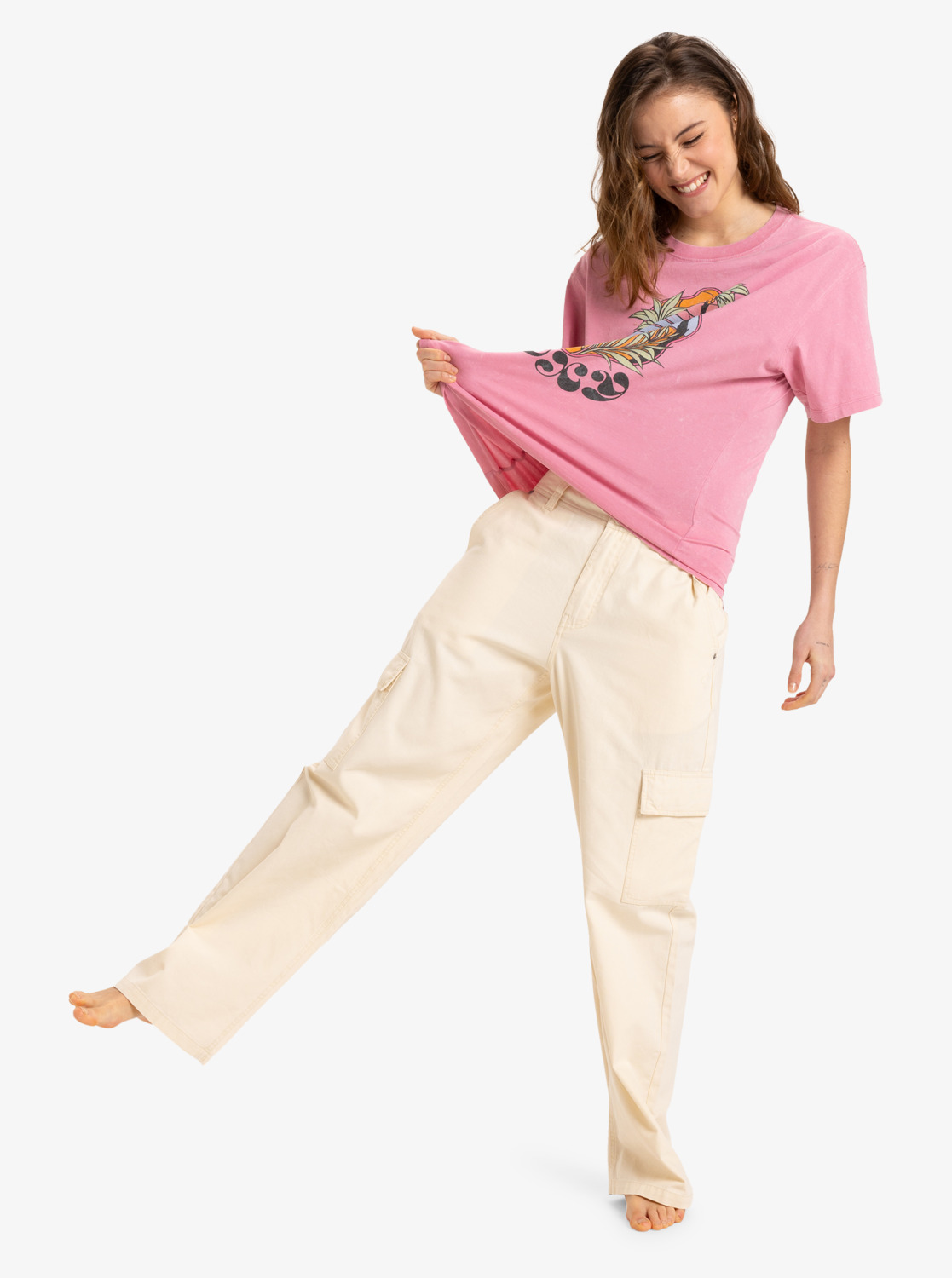 Roxy Sunnyoversize - T-Shirt für Frauen in Orchid Smoke/Rosa - SALE Roxy Sunnyoversize - T-Shirt für Frauen in Orchid Smoke/Rosa - SALE