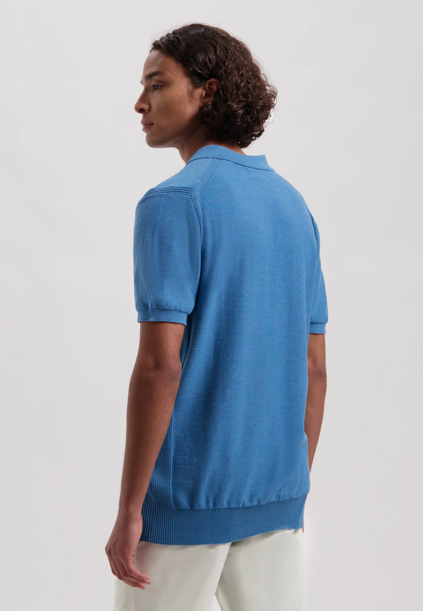 Dstrezzed Polohemd Mercury Short Sleeve in Aegean Blue