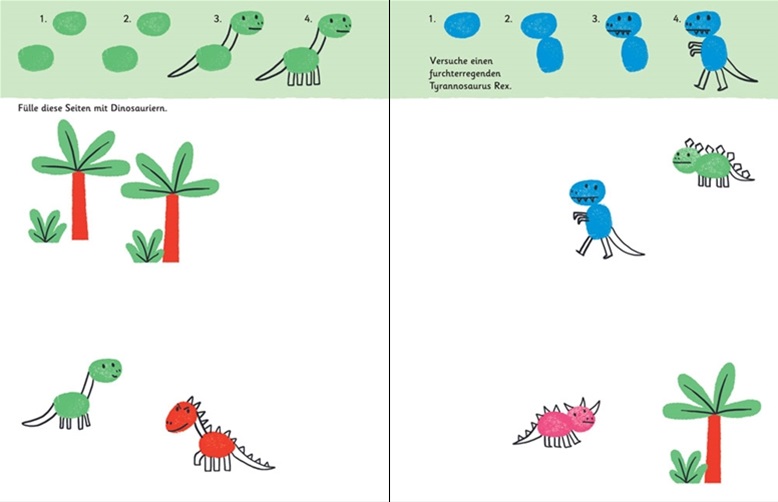 FINGERSTEMPEL-BUCH Usborne Fingerstempeln Buch - vom Fingerabdruck bis zum Kunstwerk