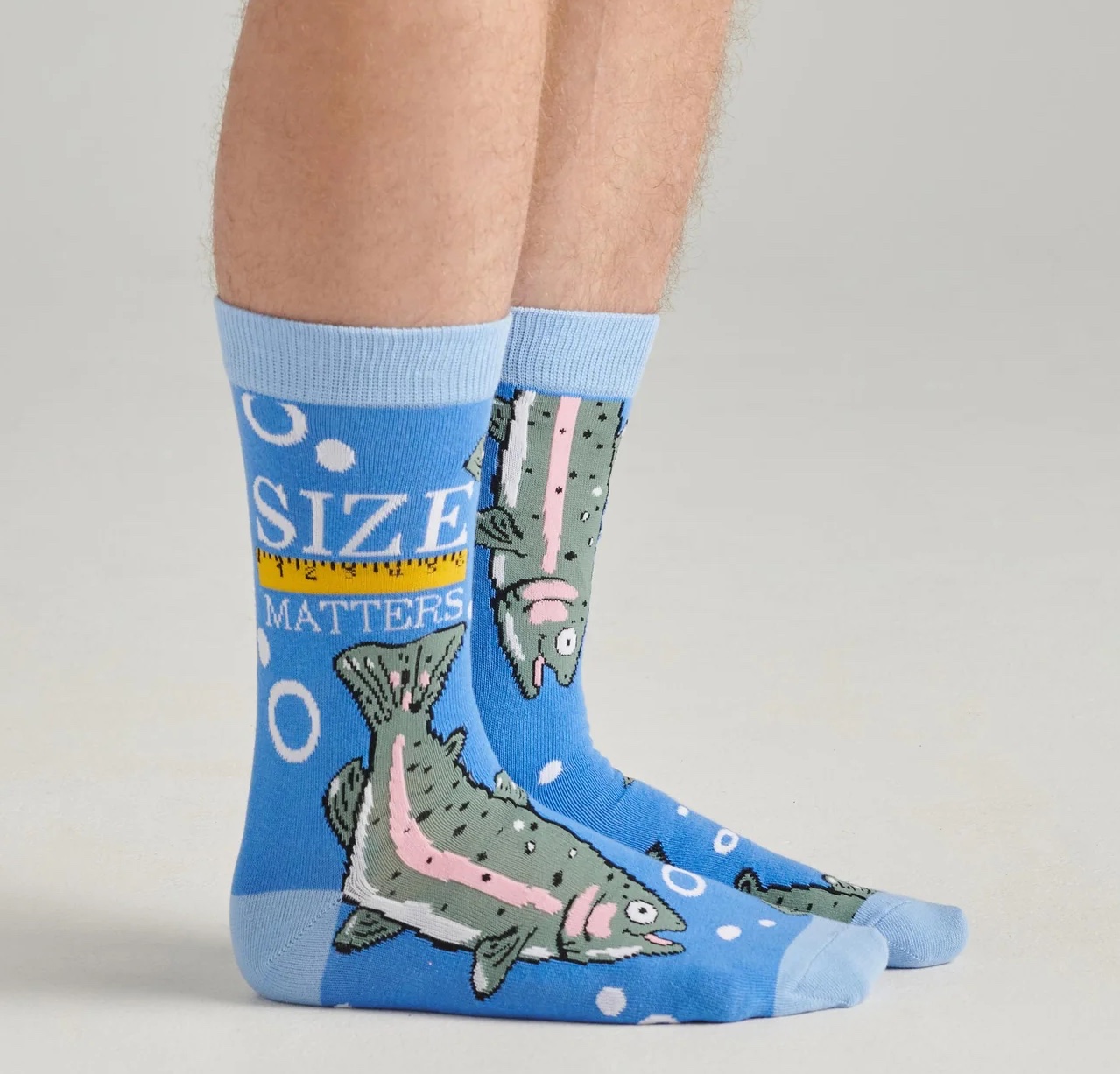 Little Blue House Herrensocken in Blau - Size Matters - Fisch Little Blue House Herrensocken in Blau - Size Matters - Fisch