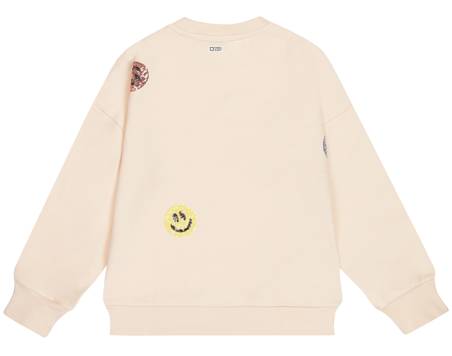 Tumble 'n Dry TND Ines Sweatshirt in Creme -Glitzer Smileys 