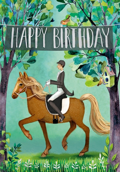 Edition Gollong Geburtstagskarte - Happy Birthday - Reiter Edition Gollong Geburtstagskarte - Happy Birthday - Reiter