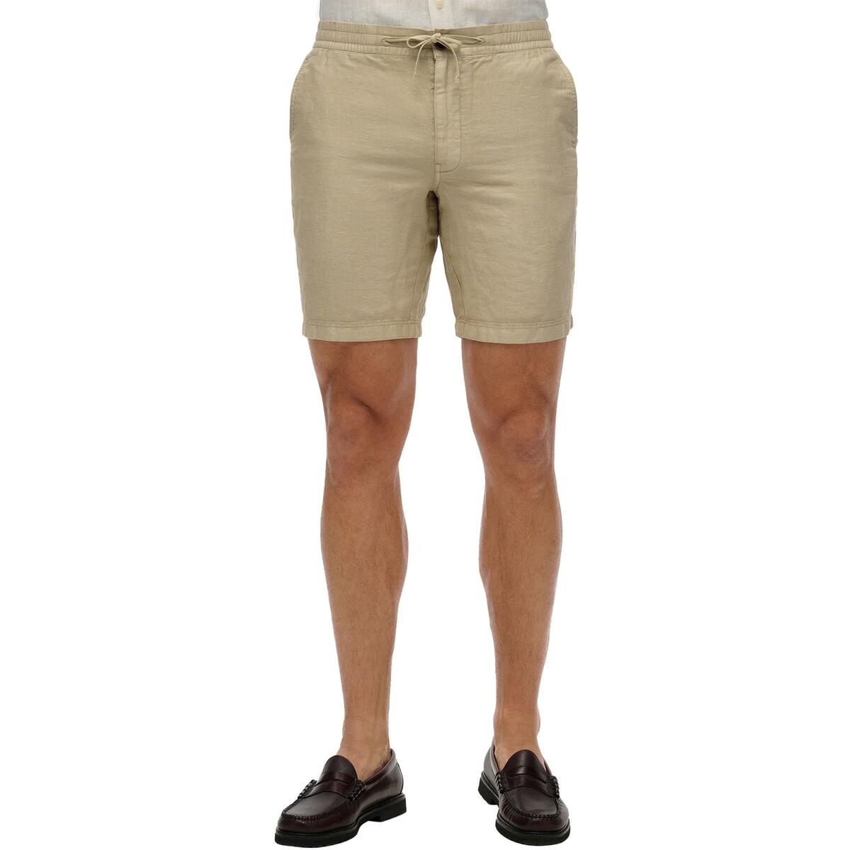 Superdry Herren Leinenshort in Abbey Stone/Beige