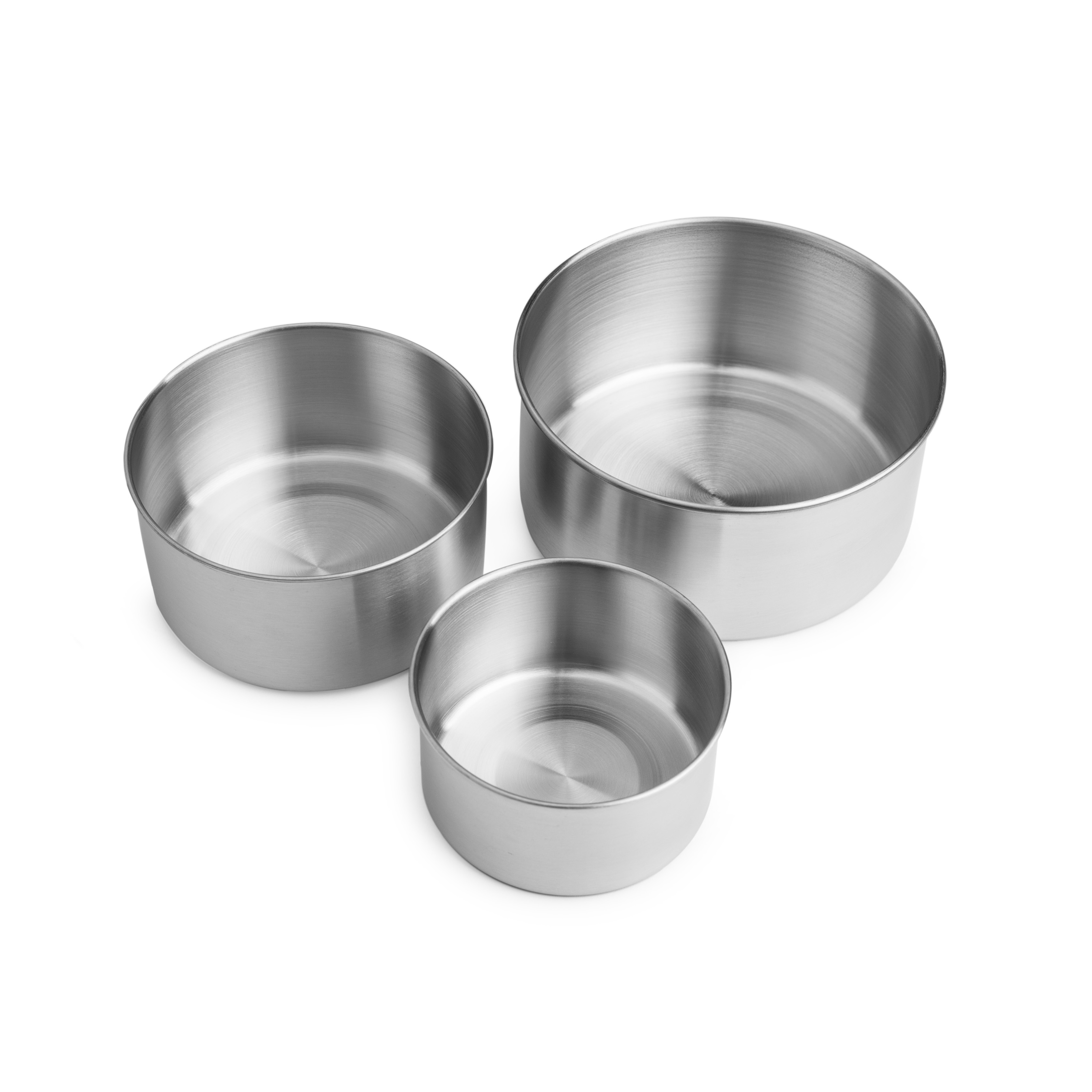 Brotzeit Dreierlei Edelstahl Brotdose - Rund 3er Set