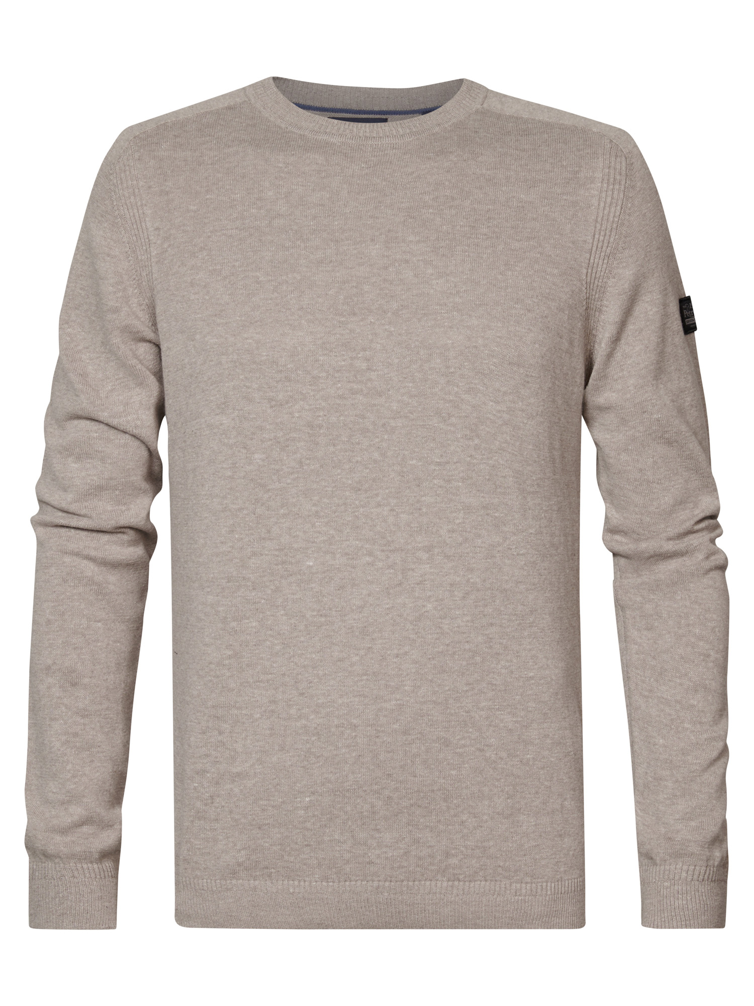 M-1040-KWR216-7128_F Petrol Industries Herren Leinen Sweatshirt in Sand Dust
