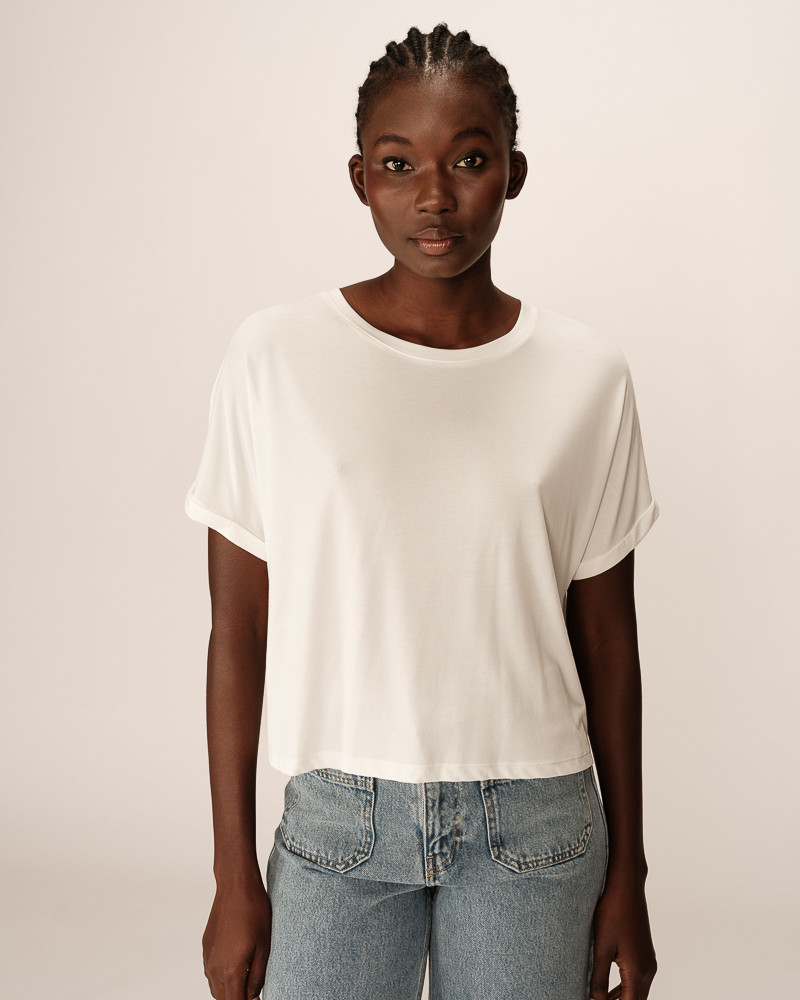 Grace & Mila Parma Modal T-Shirt in Ecru Grace & Mila Parma Modal T-Shirt in Ecru