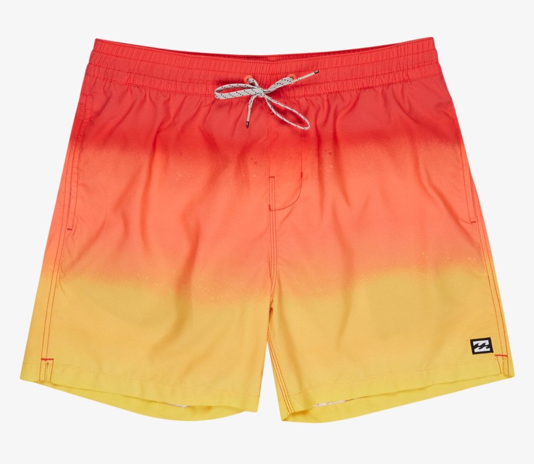 Billabong All Day Fade 16" - Layback Schwimmshorts für Männer - Retro Yellow Sunset Billabong All Day Fade 16" - Layback Schwimmshorts für Männer - Retro Yellow Sunset