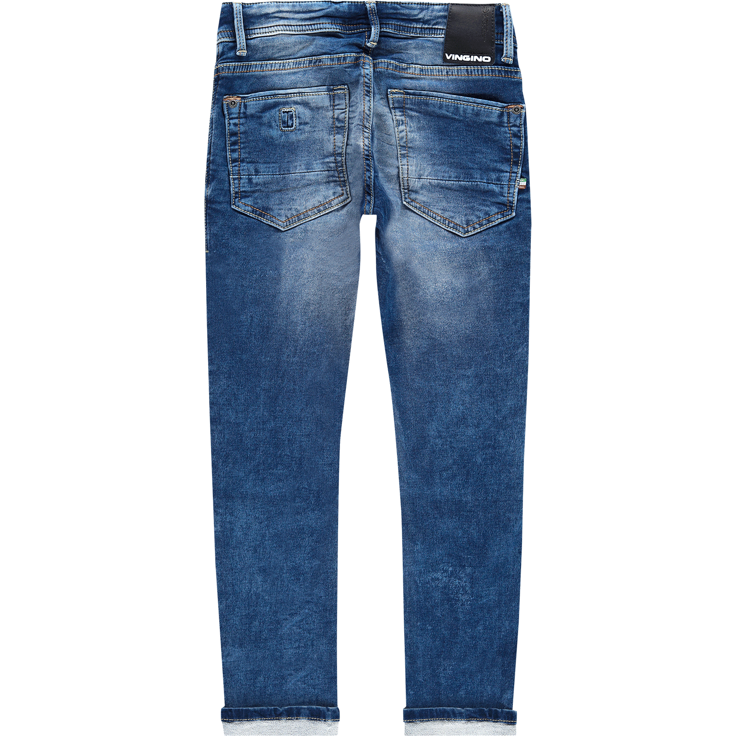 SS20KBD42110_Atiano_Mid-Blue-Wash_BACK Vingino Jeans - Atiano in Medium Blue Wash - Skinny Fit - SALE