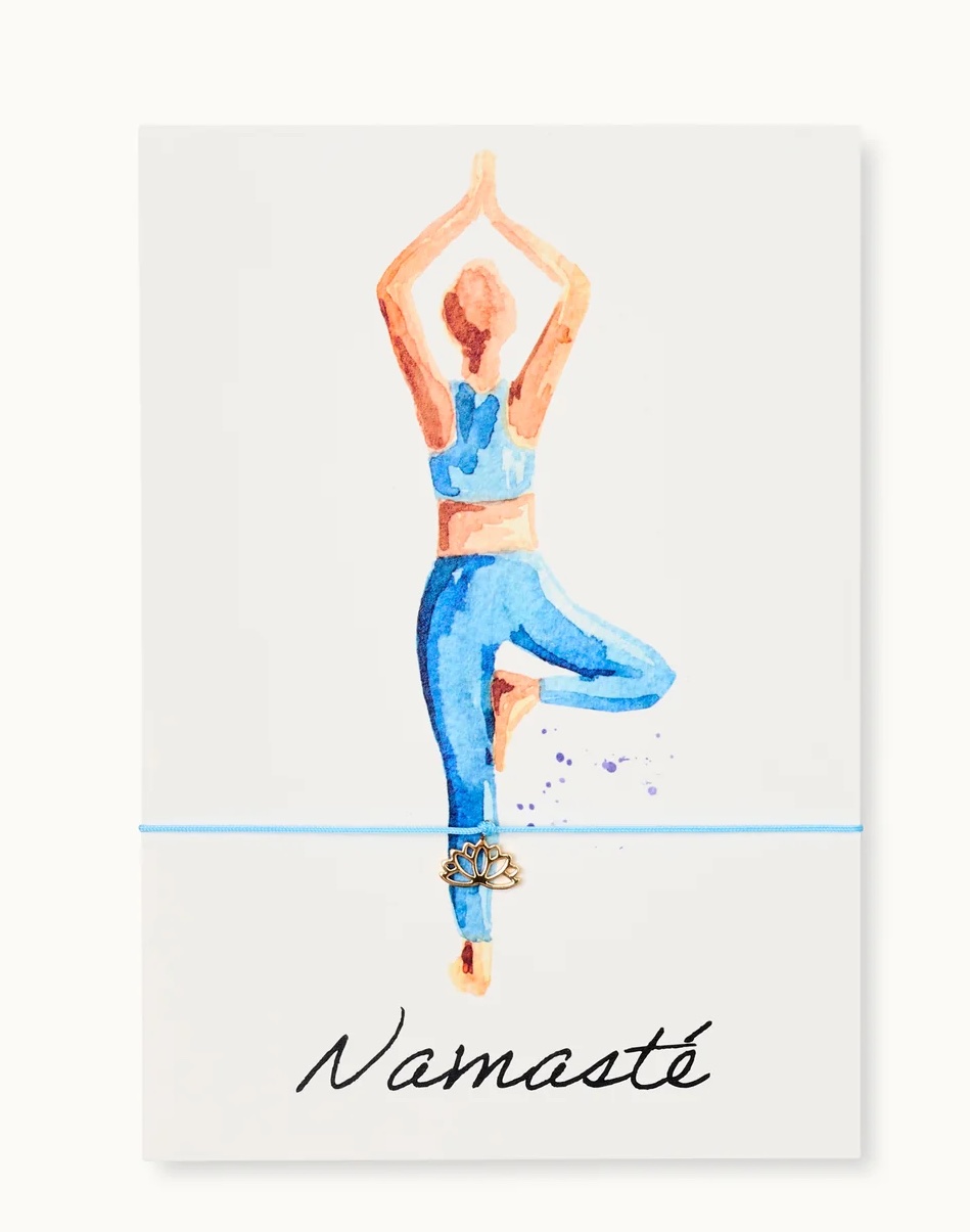By Vivi Schmuck Postkarte - Namasté - Yoga By Vivi Schmuck Postkarte - Namasté - Yoga