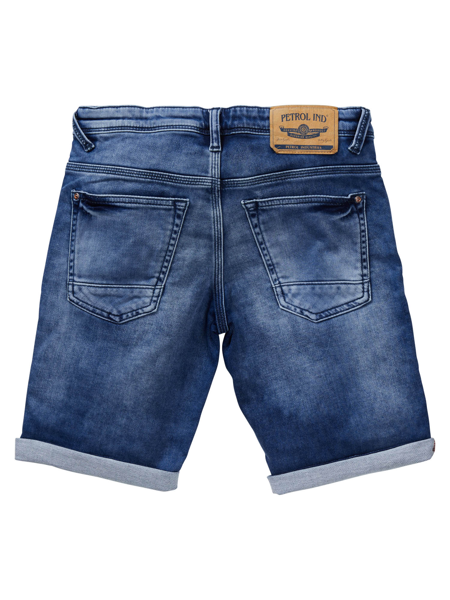 B-1010-SHO002-5701-09mzXmpJ2FNs6gu Petrol Industries Jackson Slim Fit Jog Jeans Short - Blau - Light Used