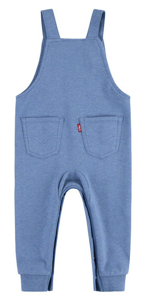 Levis Kids Sweat Latzhose in Atlantic Heather Blau