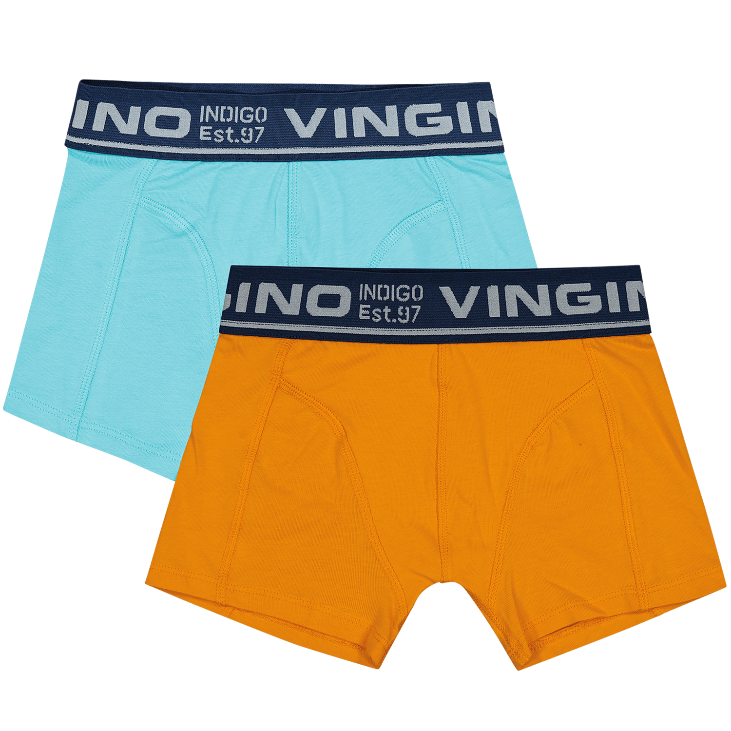 Vingino Unterhosen Boxershort 2er Pack - Soft Color - Türkis/Orange