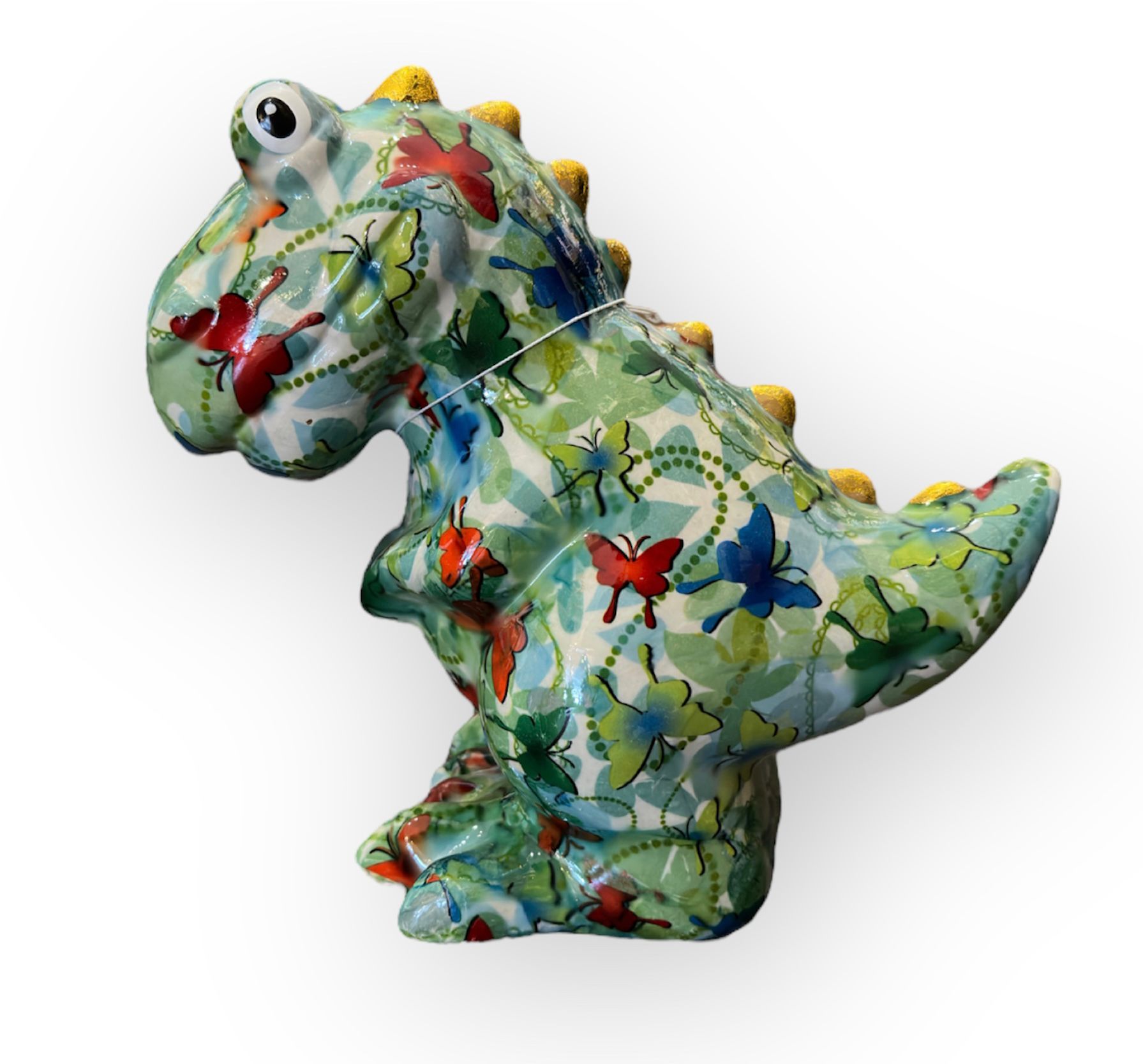 PHOTO-2023-07-31-12-41-53 Pomme pidou Spardose Dino Tito in Grün & Blau - Schmetterlinge